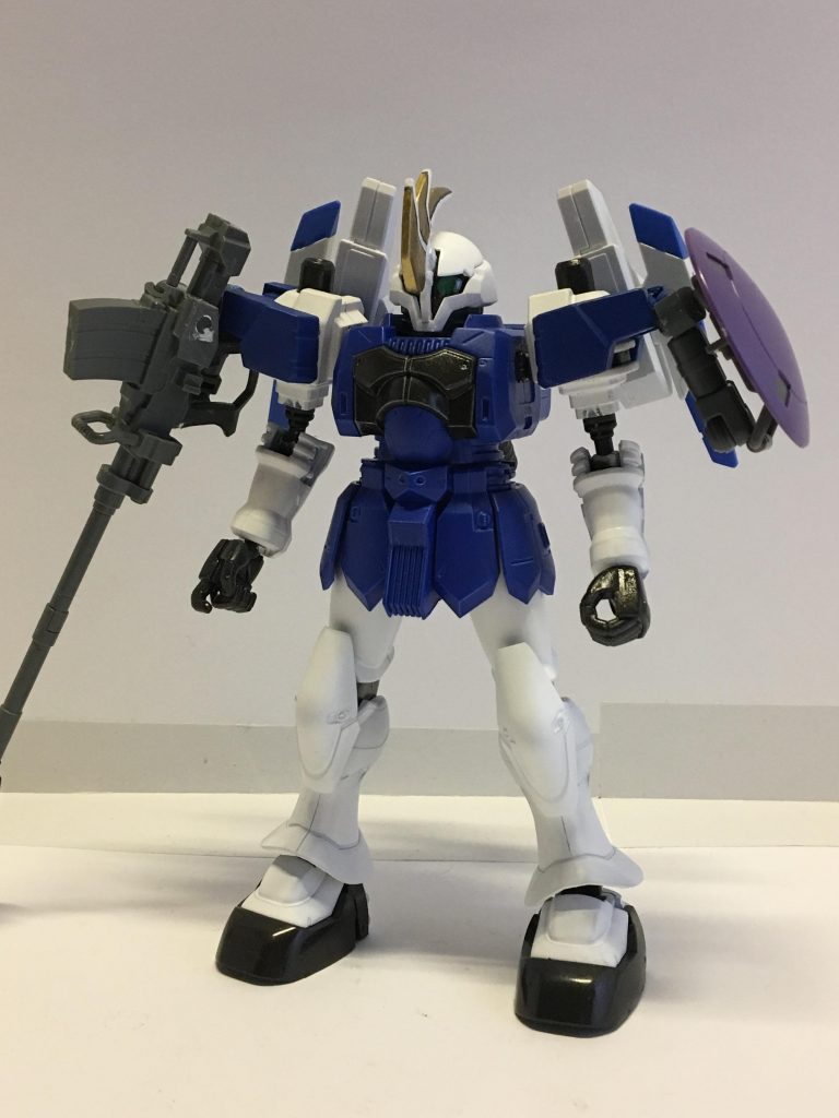完成少し前の状態、ラストスパートなので最後までこのガンプラをカッコよく作りたいと思いました。