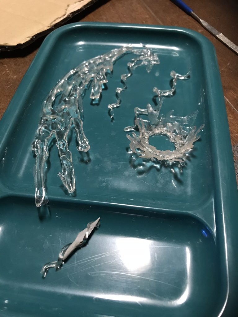 uvレジンでのエフェクト作成。