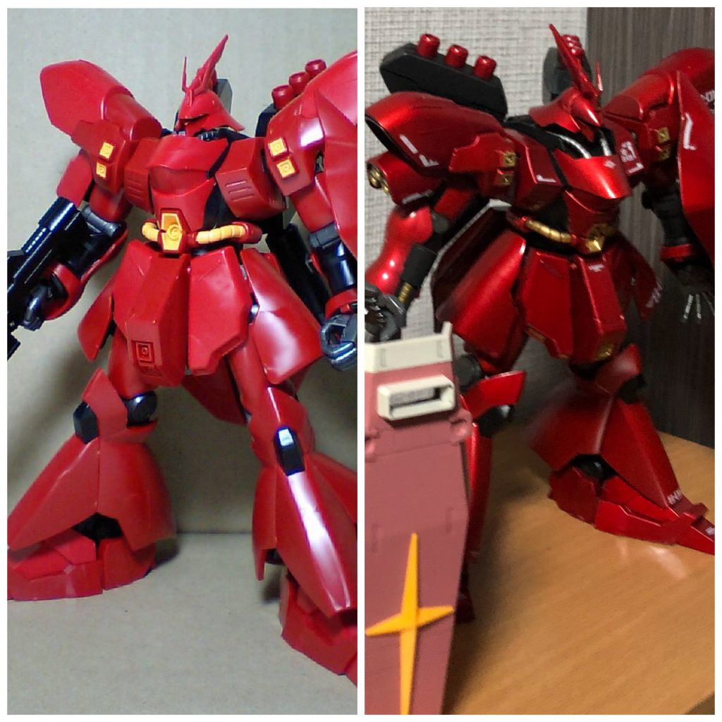 塗装前と塗装後の比較です。