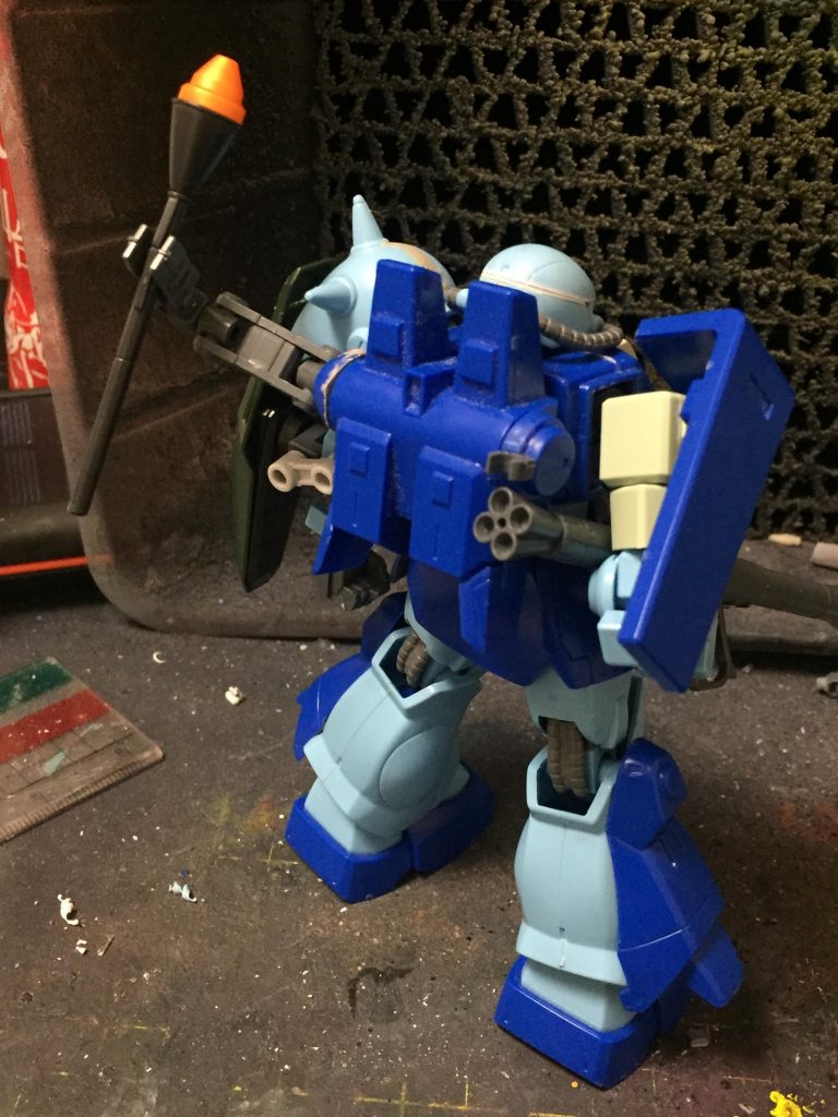 サブアーム:スカルウェポンの物をポリキャップに変更し仕様
内部構造:過去作同様ボルアム球体肩関節
カラーリングはいつも通りワケワカメ．でもザクっぽいカラーリングだと言うことは…そういうことで…( ˙꒳​˙  )