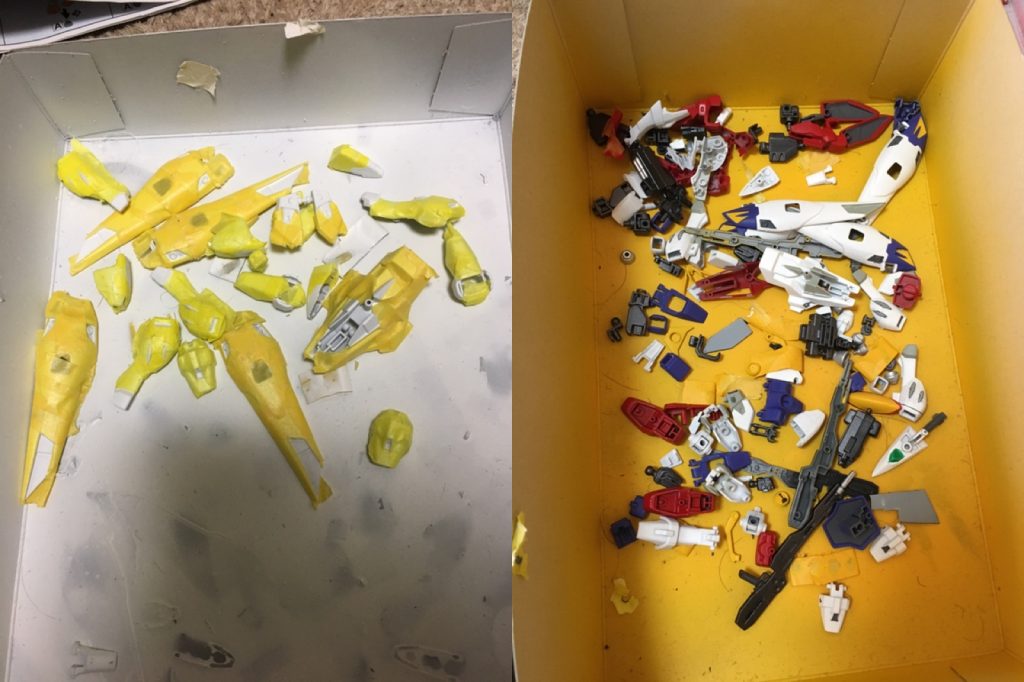 脚と翼の塗り分けを細かくしたので、その分マスキング&塗装は地獄でした...