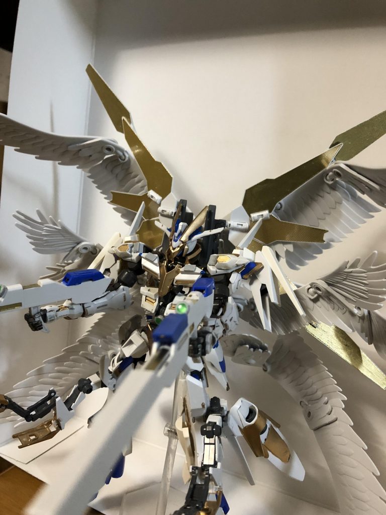 バスターライフルは｢ガンダムDX｣のツインサテライトキャノンを使用しました。