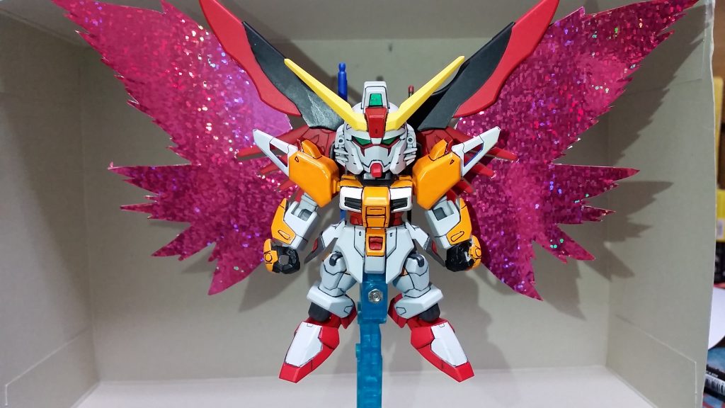 100均のキラキラシートを貼り付けたら完成です。
最後までご覧頂きありがとうございました！