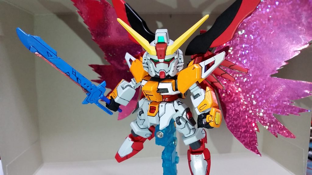 光の翼展開状態。でかい。