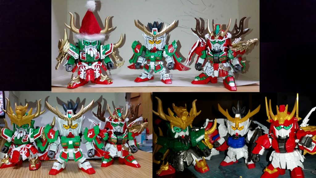 製作過程。全員かなり明るい色に変更しています。