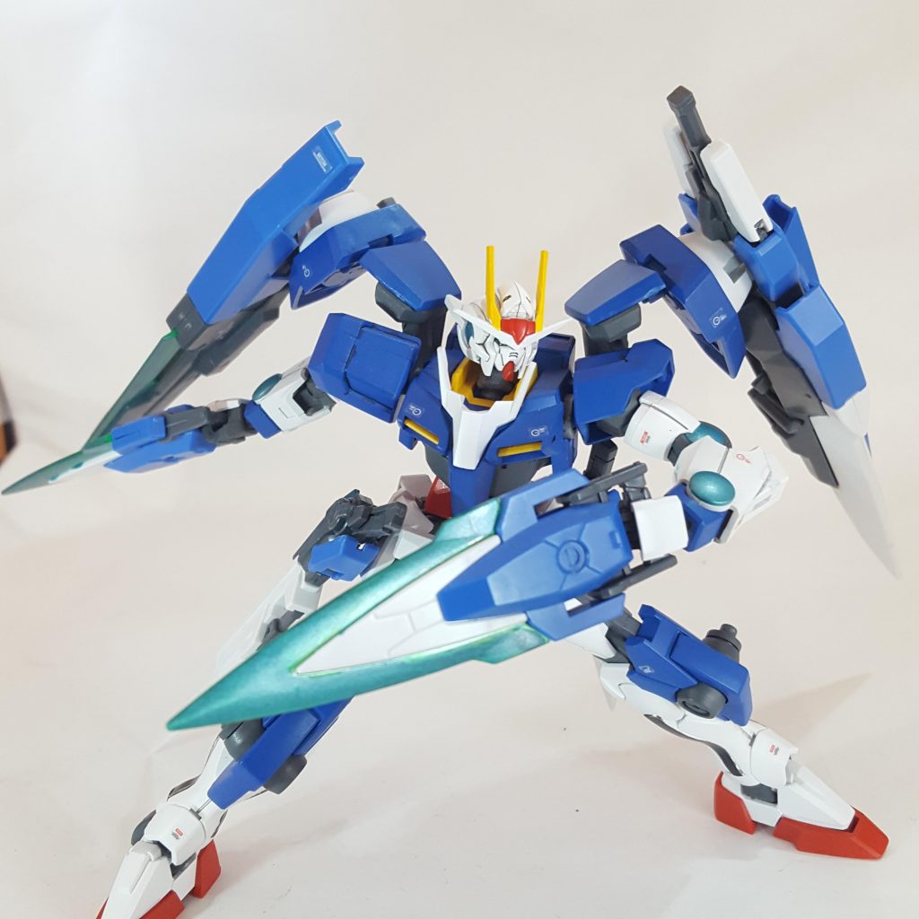 緑は筆で塗りました