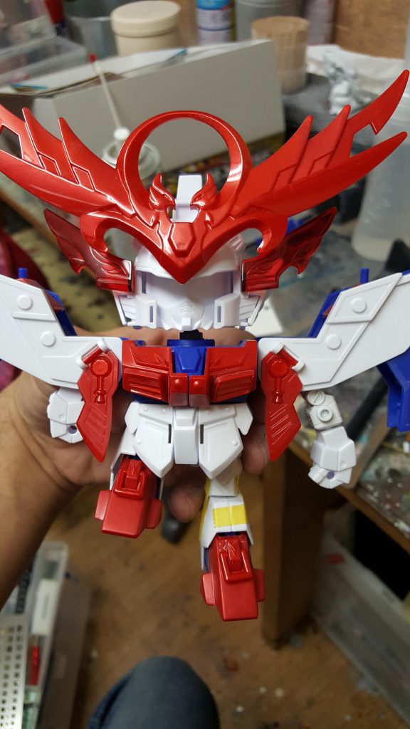 手足のビフォーアフター(´ω`)
足はこの後、プラ棒を間に挟んで接着、回りをパテで埋めました(´ω`)
なので他の形態には戻ることができません(^_^;)