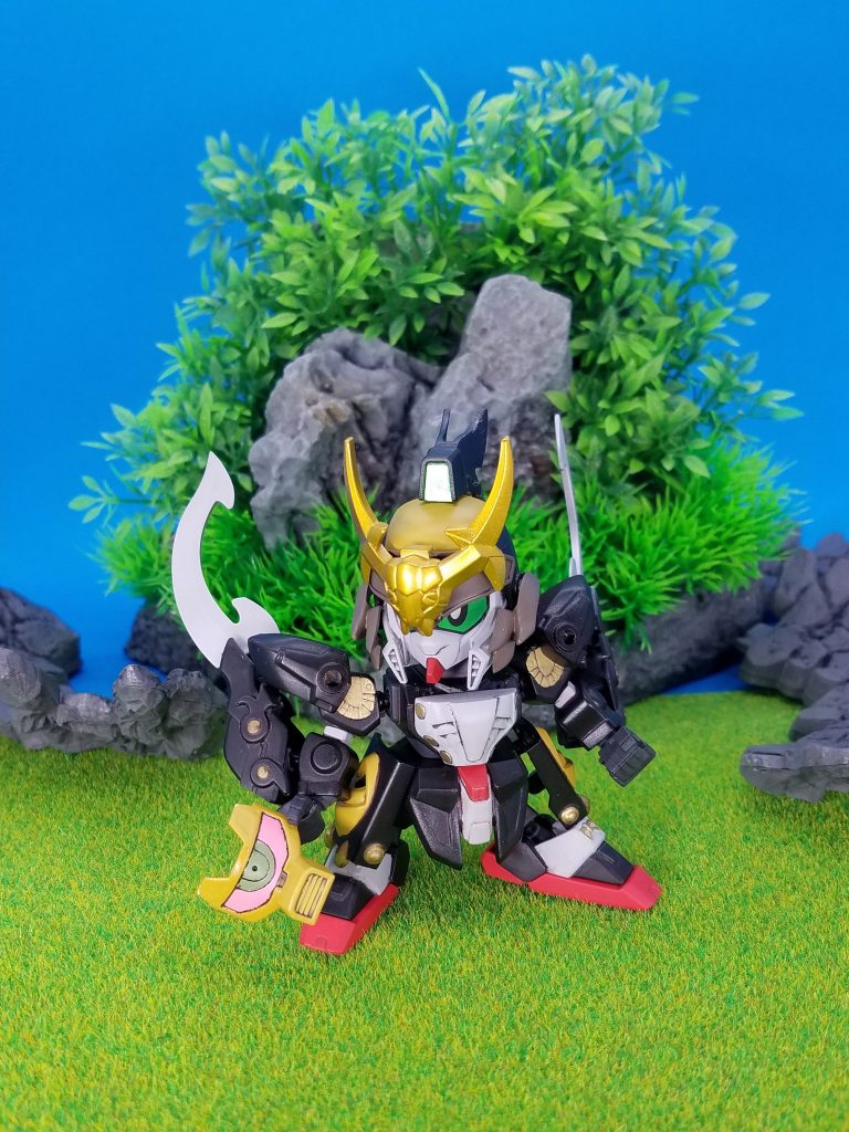 ファーストガンダム大将軍率いる討魔光刃隊(機動烈士隊)の“武者”が天宮で活躍していた時期の前後、影舞乱夢と赤流火穏がある大陸では神話に語り継がれる四神(の名を)継承するため“武将”らによる「頑駄無不敗闘(ガンダムファイト)」が行われていた。
その最中、若き武将シャイニングは生き別れた兄を捜していたが…