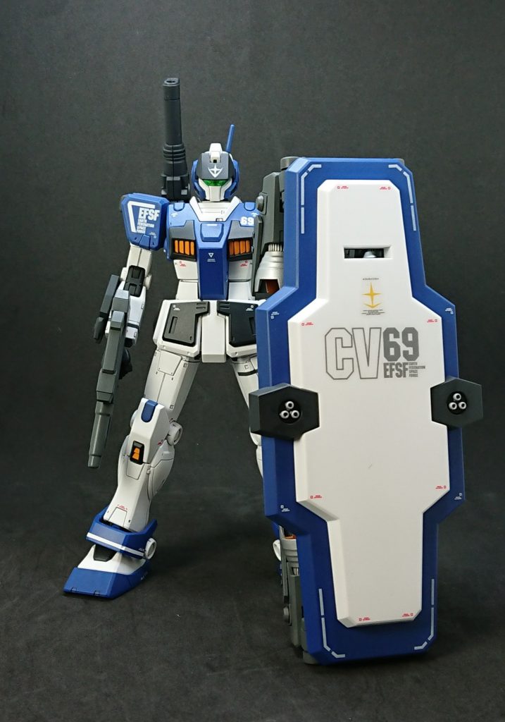 バックパックには局地ガンダムのショルダーキャノンを装備させてみました。