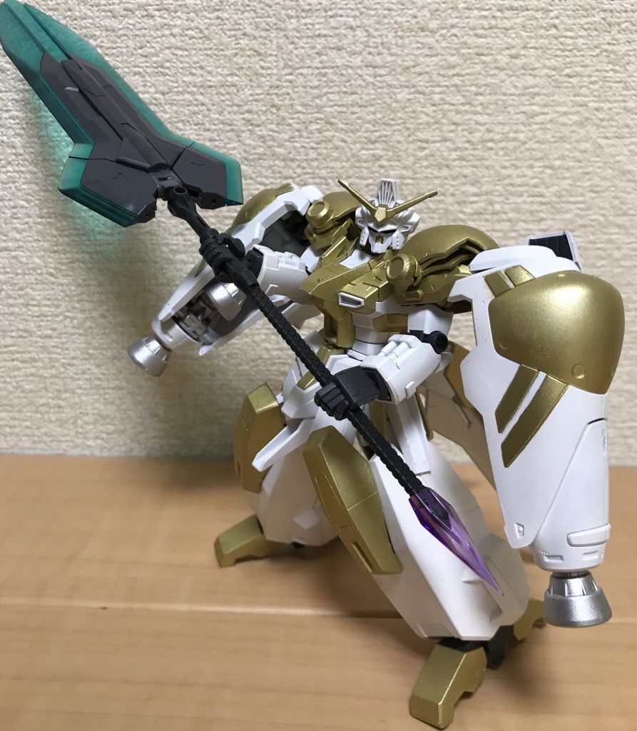 一応両手持ちも可能
もう少し角度つけたいけど上手くいかないw