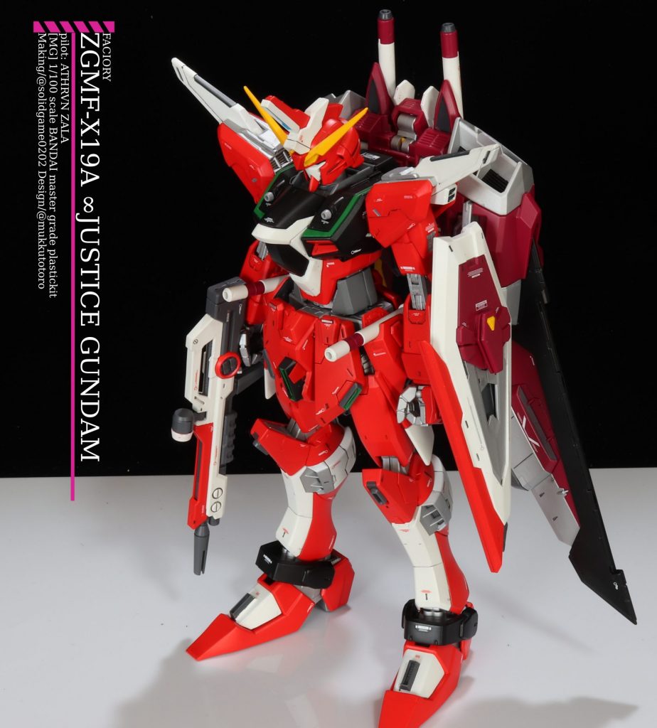 [MG]ZGMF-X19A ∞ JUSTICE GUNDAM–3枚目/制作者：@solidgame0202