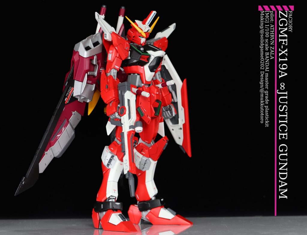[MG]ZGMF-X19A ∞ JUSTICE GUNDAM–5枚目/制作者：@solidgame0202