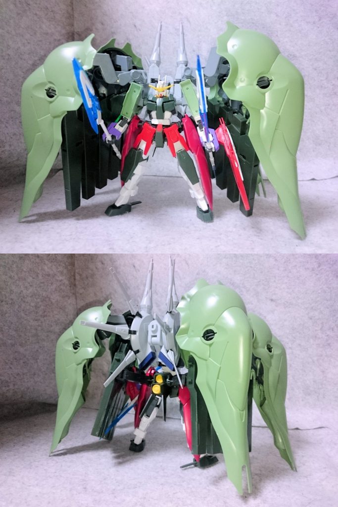 製作途中の画像
最初はレジェンドのバックパックにするつもりでしたが、ナイチンゲールの方が搭載量多いことに気づいて変更しました