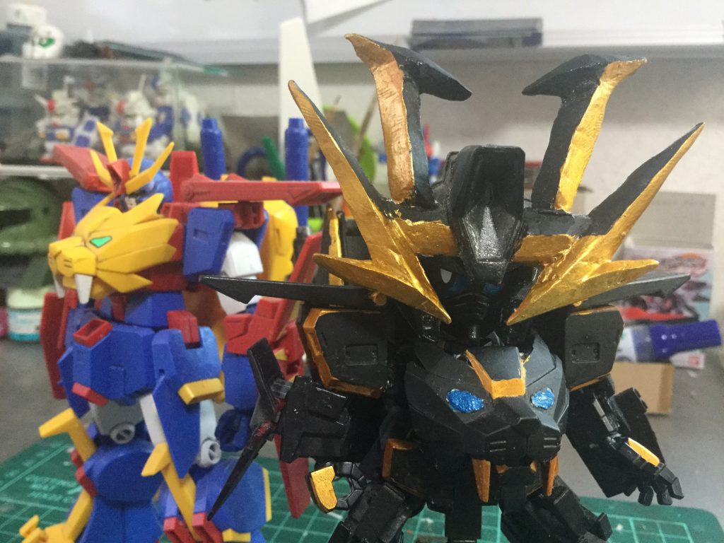 正義の心を持った時用の目も作りました。サカイ君のドライオンイメージなので某ブラックウォーリアーも欲しい。