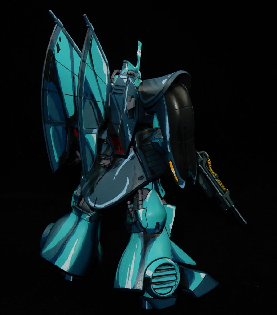 HGUCディジェ 80年代風アニメ塗りイラスト風–2枚目/制作者：今日