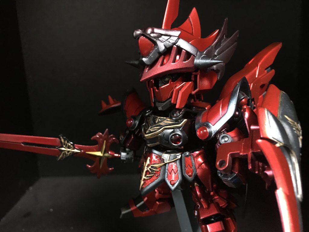 獄炎の剣は炎の剣をベースにエンブレムを追加してミキシング!
血霞の鎧はシナンジュのエンブレムや曹丕頑駄無のパーツをミキシング!