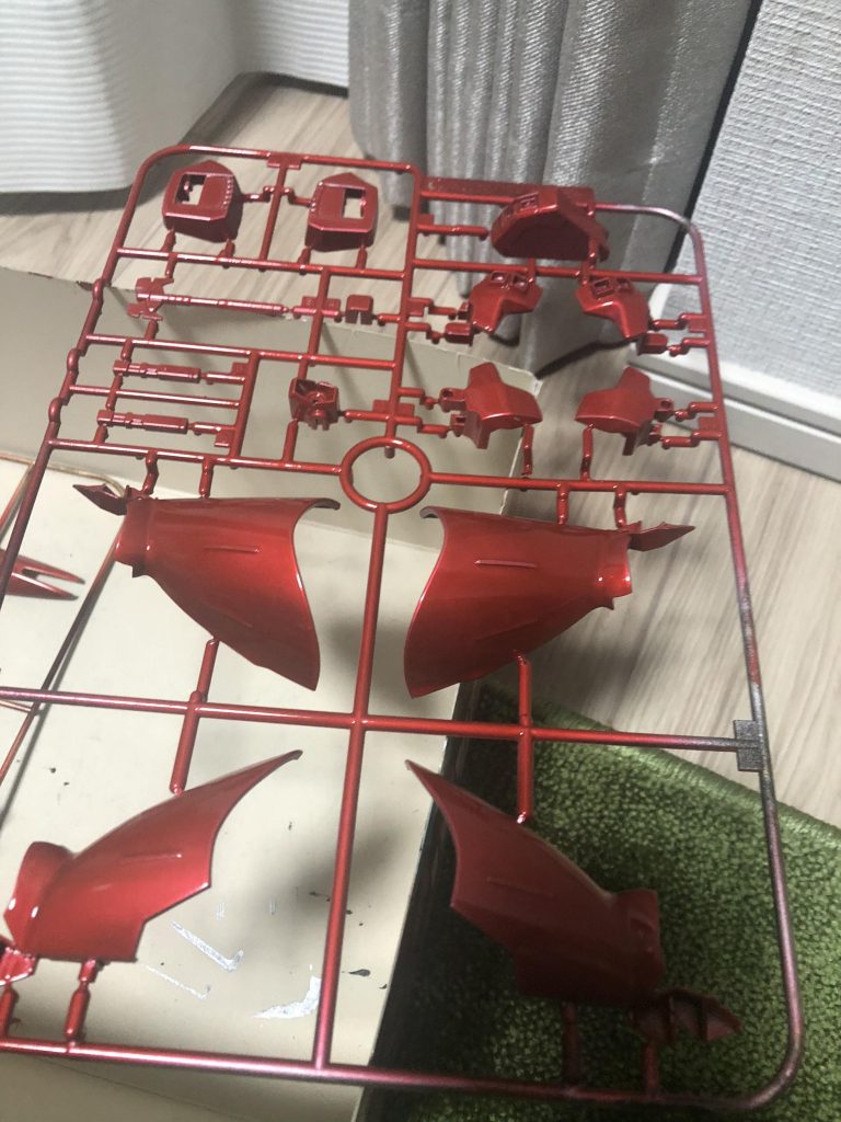 ランナー塗装からのリタッチ処理