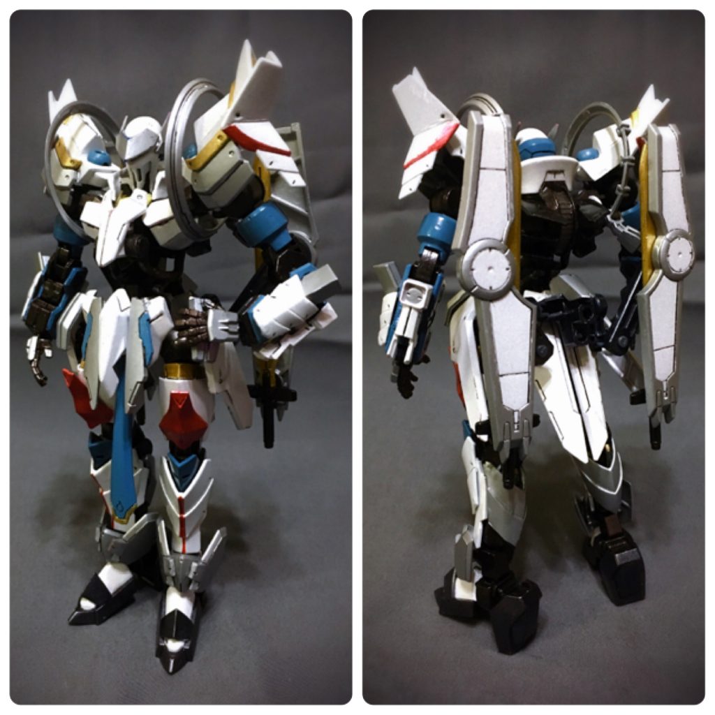 マルチウエポンサークレットの装備、サイドスカート、ヴァルキュリアバトルシールドを排除した軽装状態。(サイドスカートはネオジム磁石での脱着です) リアスカートのヴァルキュリアシールドは展開して背部にせり上がる。