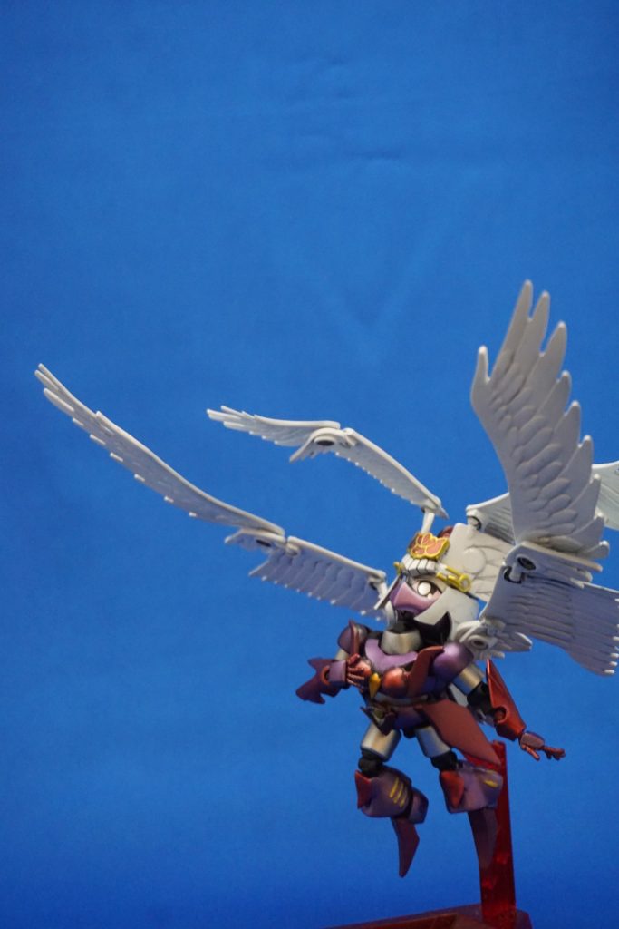 使用キットは、SDCS マジンガーZ 貂蝉キュベレイ HGファルシア スカイハイウイング

羽根は予想以上にデカかったのですが、よいアクセントになりました。