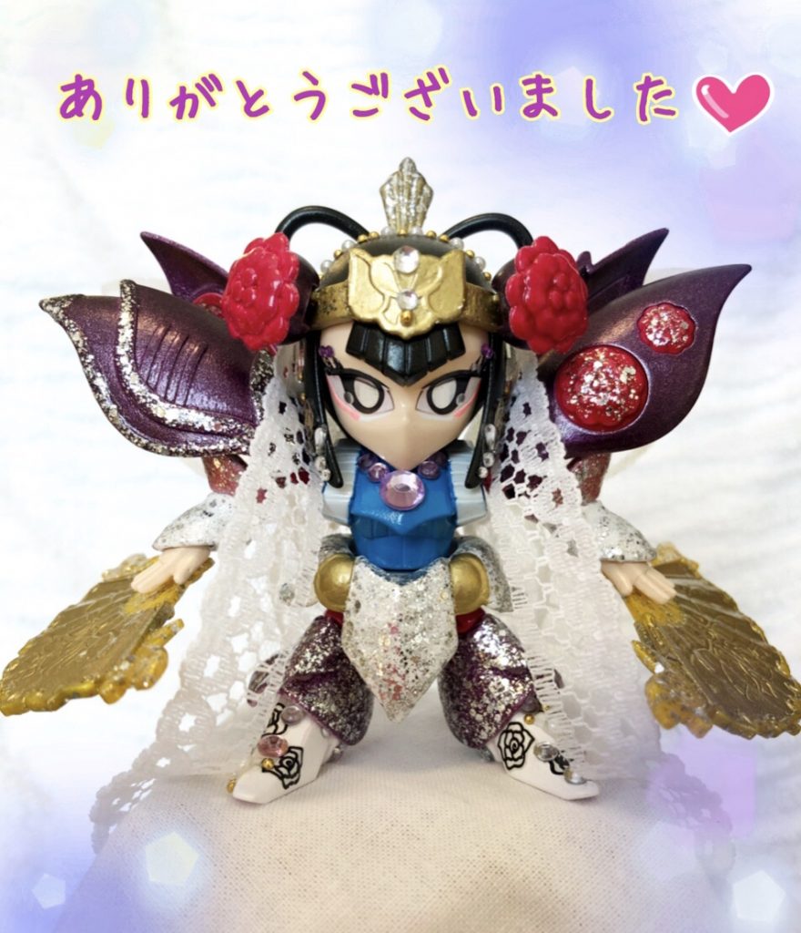 最後まで見て下さった方、評価して下さった方、本当にありがとうございました💕
貂蝉キュベレイは以前より、その可愛さに惹かれ素組していたものを使用しました。このような機会が無ければ、そのままになっていたかもしれません。

GUNSTAさんの素敵な企画に感謝すると共に、また多くの方々と楽しみを分かち合える機会に恵まれた事を心より幸せに感じております✨最後までありがとうございました❤