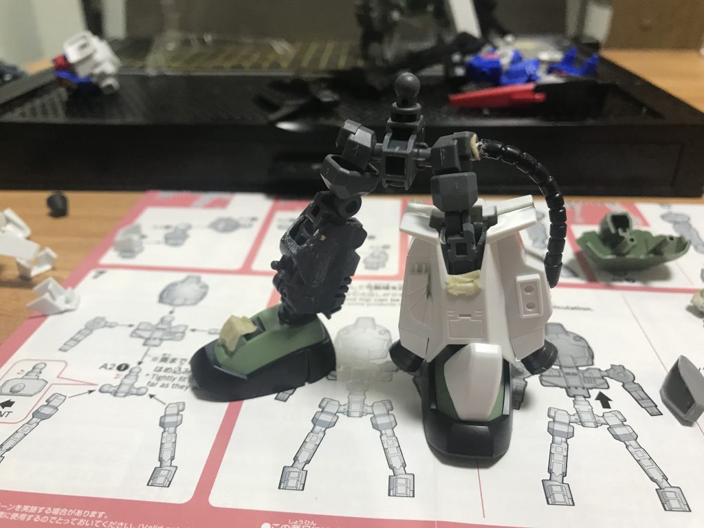 足フレーム加工 3