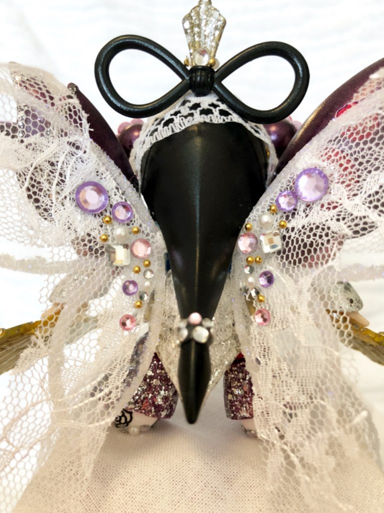 バックショット💕ラインストーンも全体のパープルに合わせた色味に♪