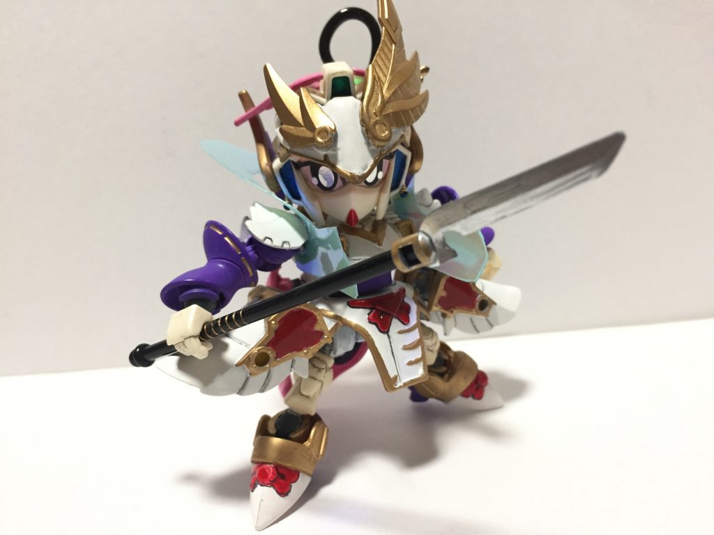 一応シンプルな槍をもたせてみました。真駆参大将軍から拝借。