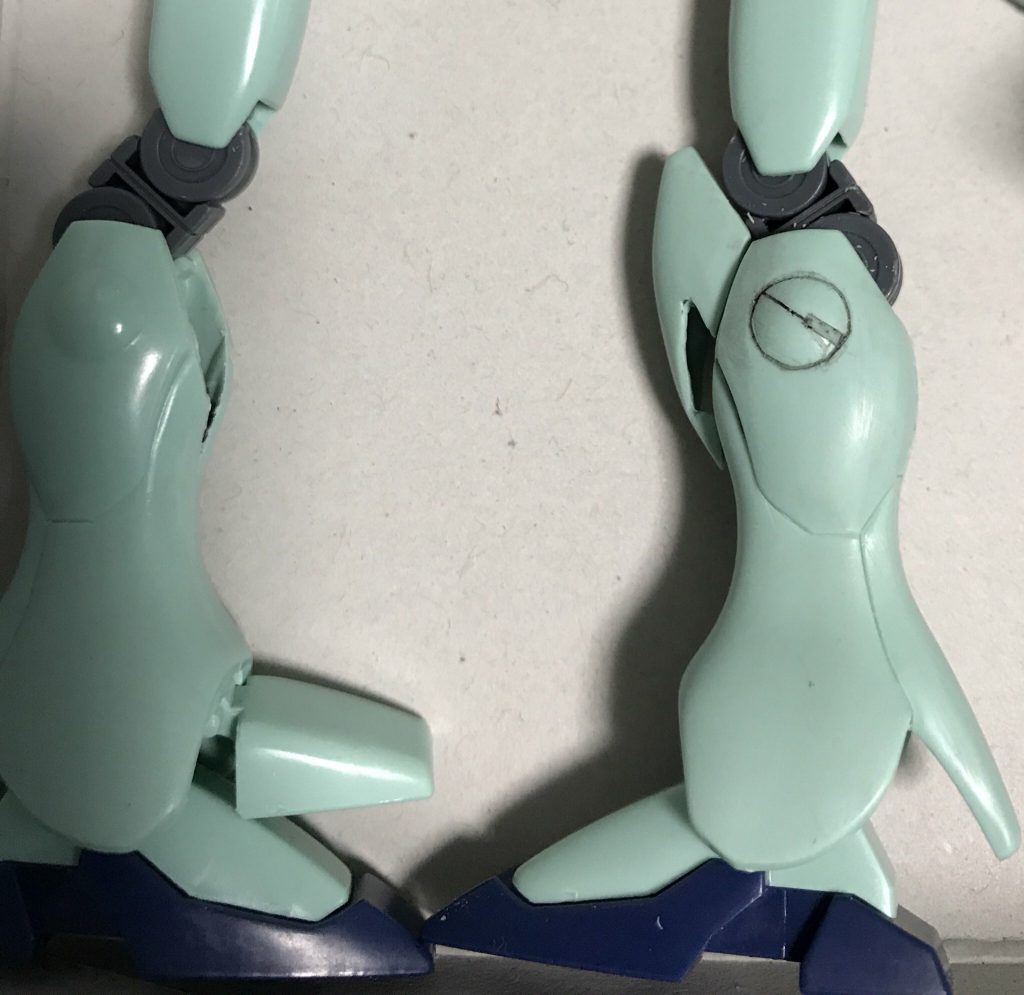 Vガンダムに欠かせないディテールも掘りました