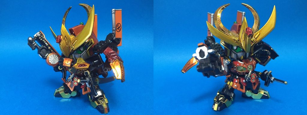 【火縄大橙出伊慈絵銃(ヒナワダイダイディジェジュウ)】
まるごどアームズチェンジシリーズ。横に3ミリ棒を指してBB戦士でも持てるように改造している。