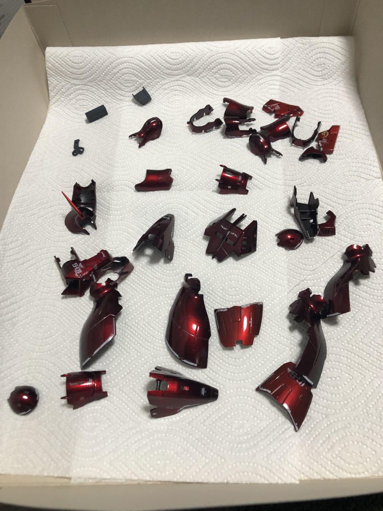 デカールを貼って乾燥