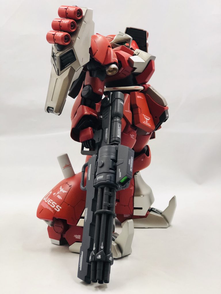 クェス機と言えばガトリングガン！
大型の物を新造しました