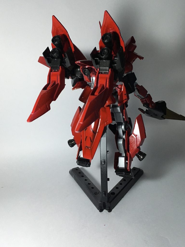 バックビュー。レギンレイズジュリア付属のパーツを有効活用することを意識し作製しました