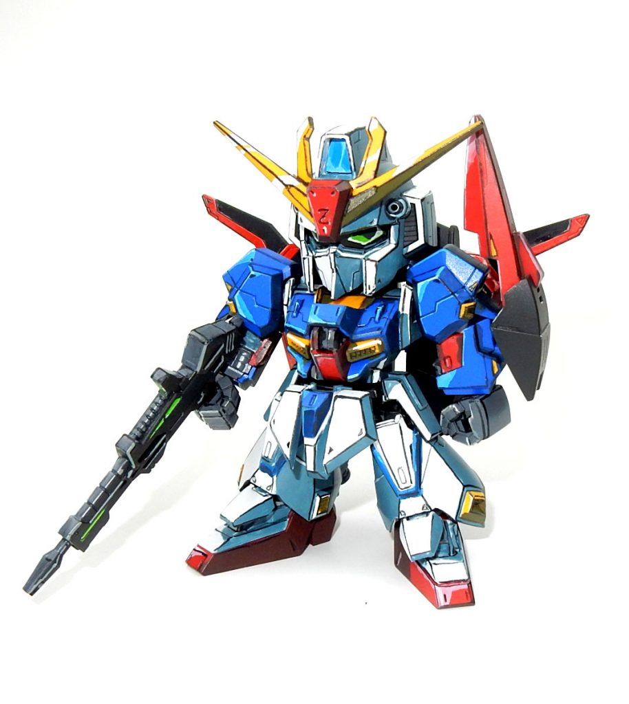 SDクロスシルエット ゼータ アニメ塗りイラスト風–2枚目/制作者：今日