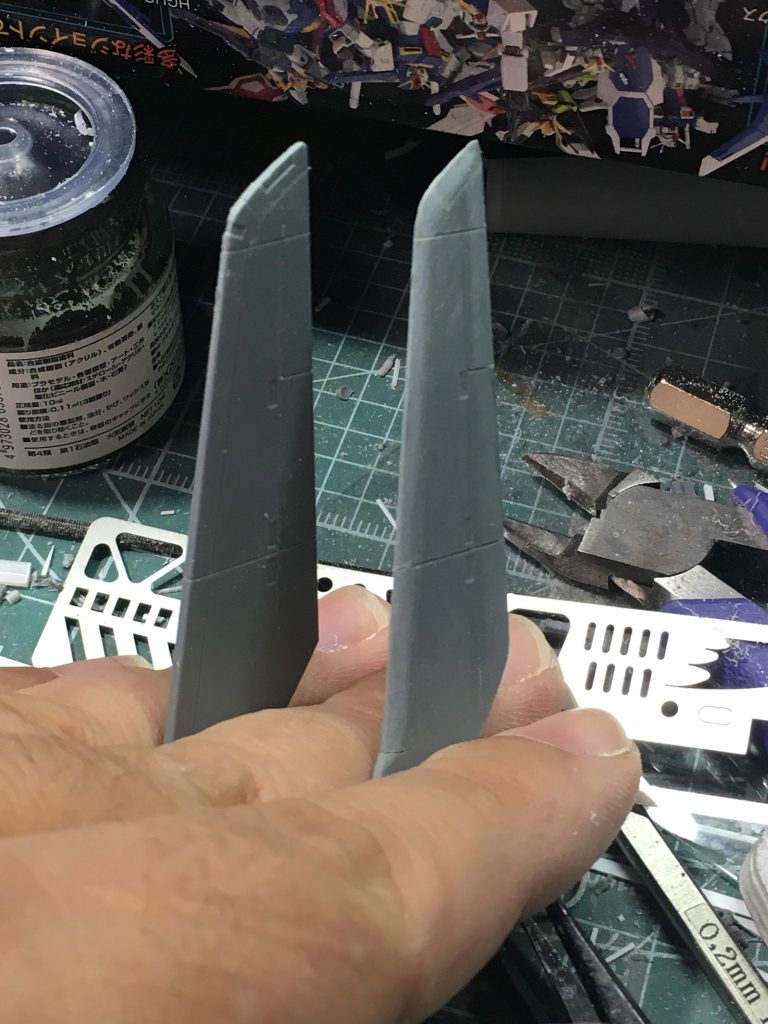 羽は薄々にしました!辛かった!