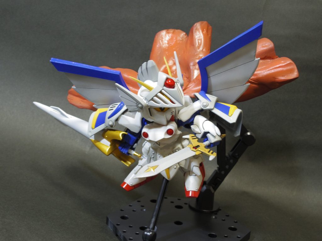 躍動感のあるポーズです。カードダスを参考にしてます。