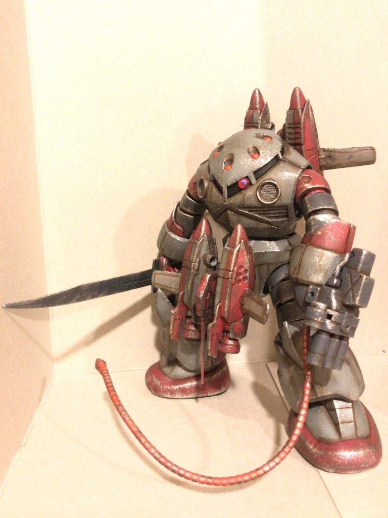 潮浮き表現を加える前の状態です。この時点でも全然完成でいいくらいなんですがやっぱり水陸両用型なんで潮浮き表現をつけることにしました。