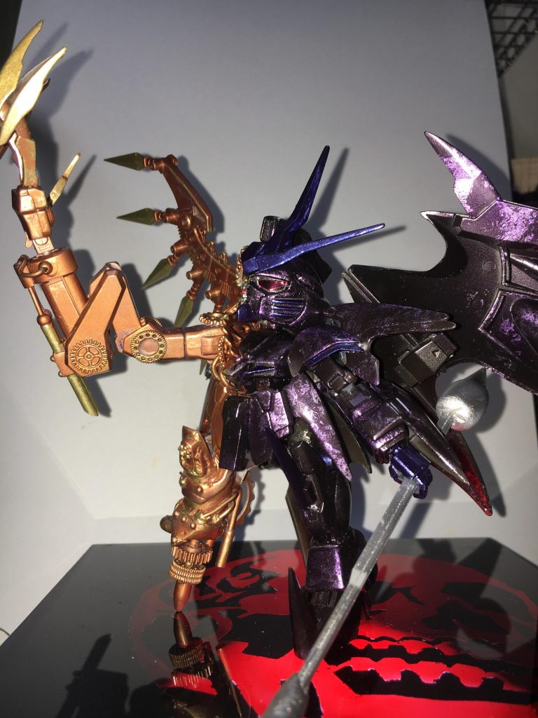 左半身も初めてのラップ塗装に挑戦してみました