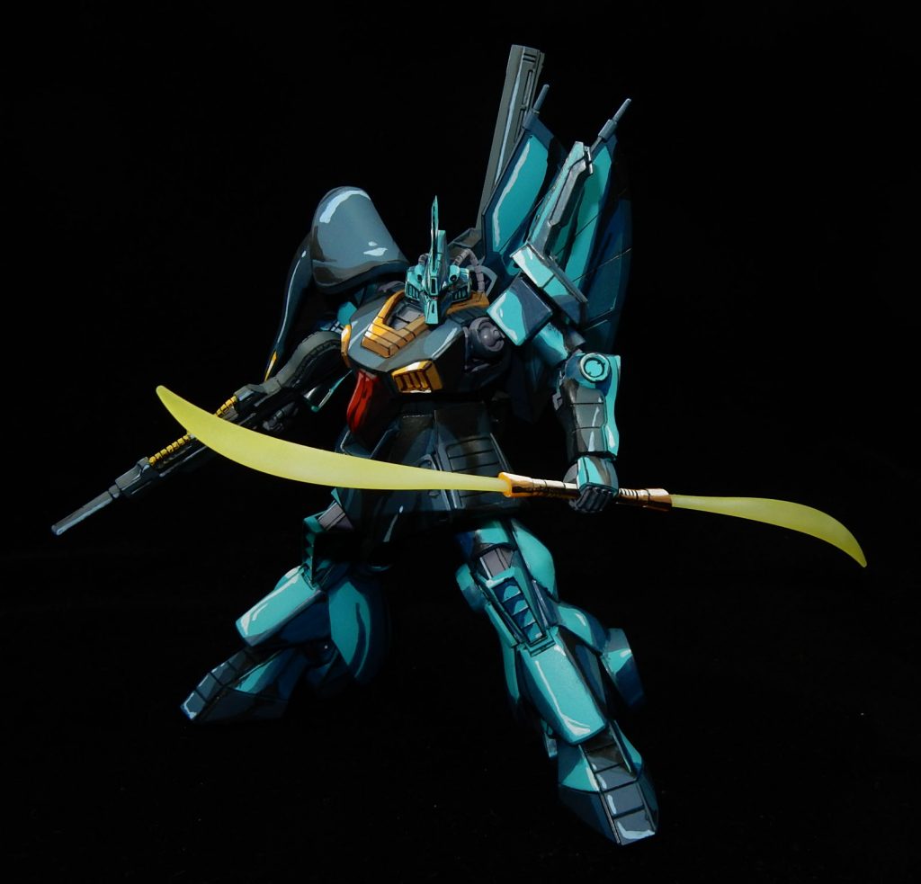 HGUCディジェ 80年代風アニメ塗りイラスト風–2枚目/制作者：今日