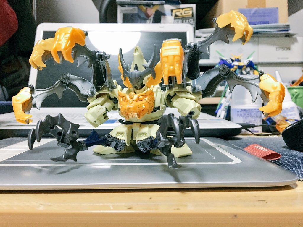 郭嘉ヴァサーゴ3体分の蛇と、黒魔神の前腕をセット