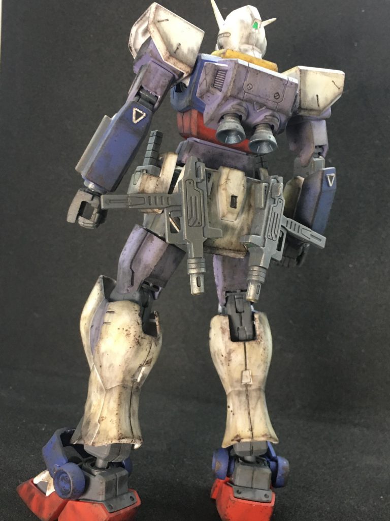 背面
バーニアはウェザリングマスターのシルバーと青焼けをポンポンしてます