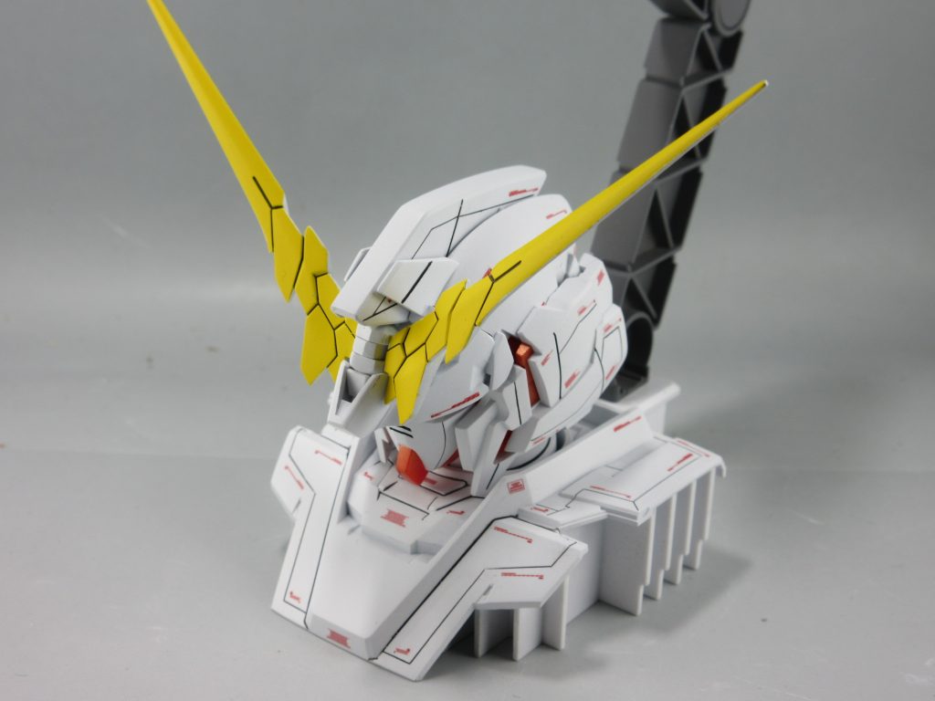 ディスプレイ用として、ユニコーンガンダムヘッドディスプレイも制作。
