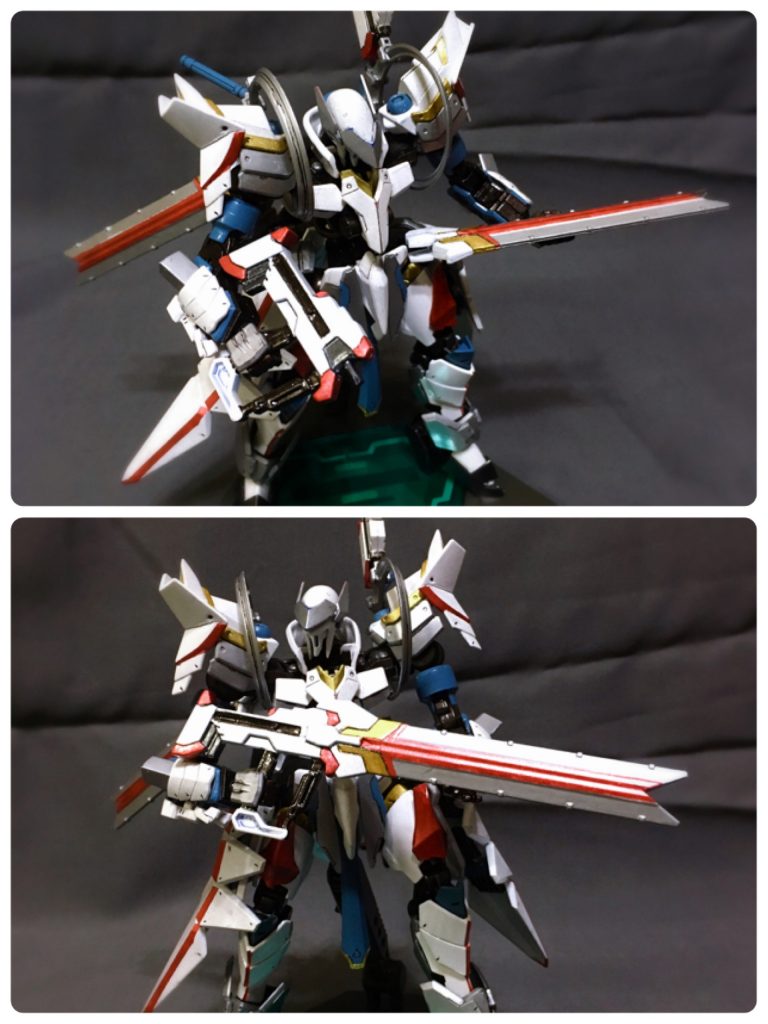 エクスカリバーをライフルの先端に装備することでロングバレルライフル「ジャッジメント」となる。