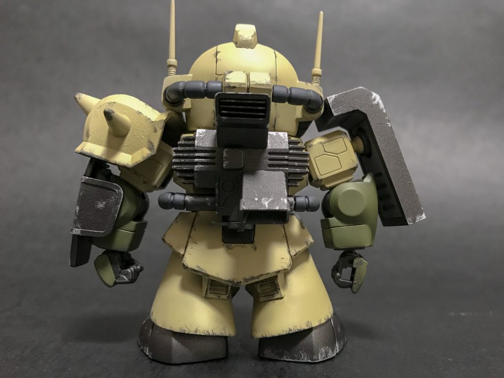 後ろから見るとバランスがあまり良くない