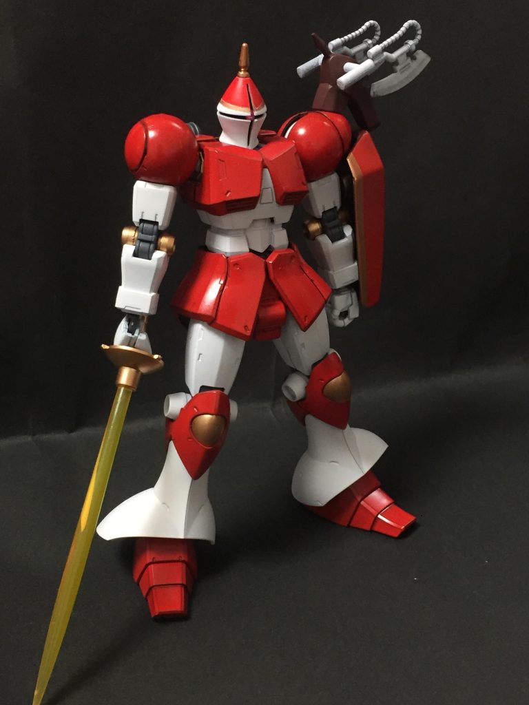 友人の過去作をリスペクトして塗装し,小改造を施したギャンになります🤶🏻