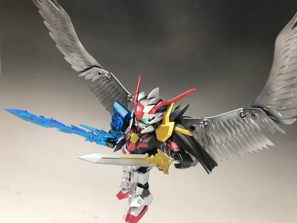 以上、魔竜剣士ユナイトゼロでした！！
急ぎと色に悩んでトラブル起きたりクリアパーツはあえて塗らなかったり色々考える作品でしたが間に合ってよかったです^^;
SDはほとんど作ってこなかったですがまたつくってみたいです！
ここまで見て頂いてありがとうございました！