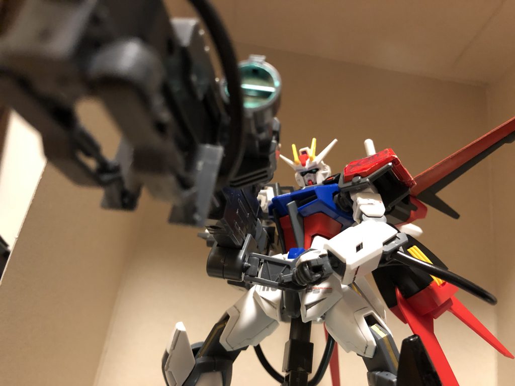 正面下から。
地上だと絶対自立できない(確信)