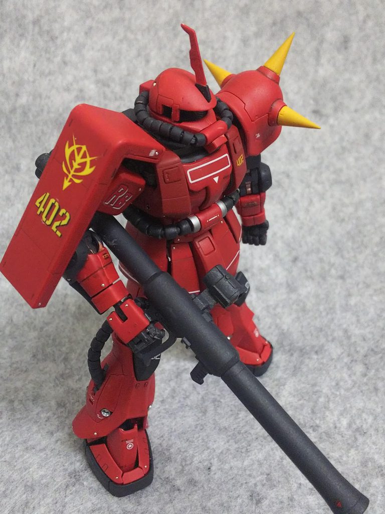 プレバンのMGはシールドに稲妻マーク入っているんですがそこまでは再現出来ませんでした(>_<)