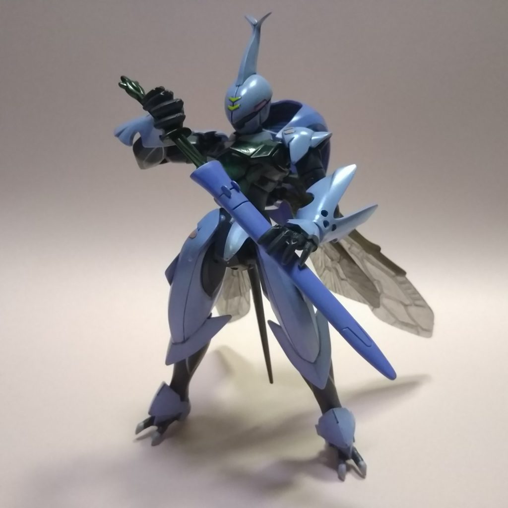 ワイヤークローは是非とも再現したくて試行錯誤したのですが、ヴェイガン系の爪のある手のせいか、なんだかゴチャっとなってしまい気に入らず…何もしないほうがスッキリしていて好みだったのでオミットしました💧