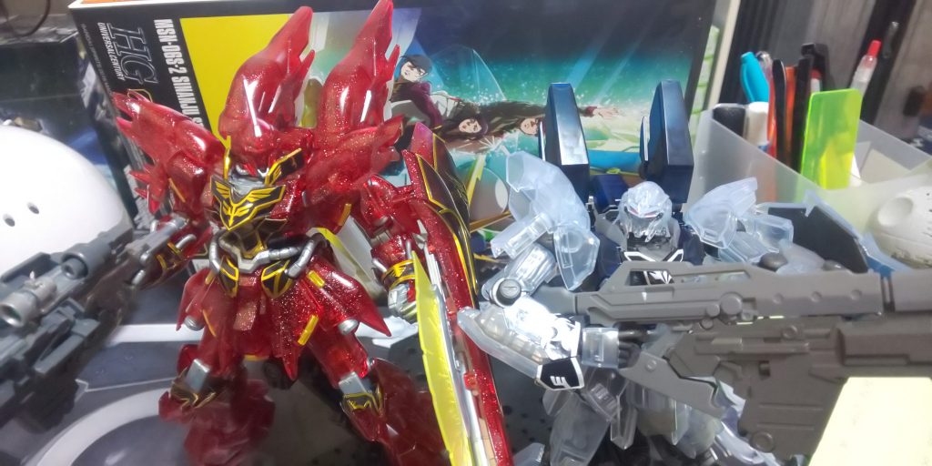 シナンジュとツーショットです！ロングライフルバズがカッコ良い！