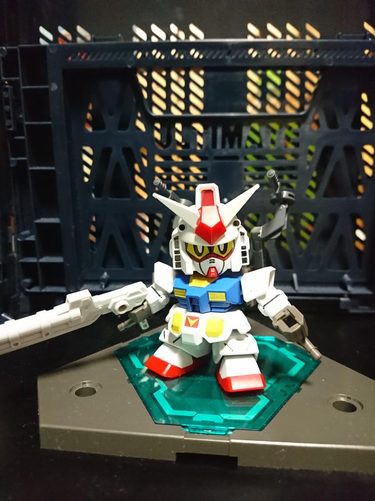 そしてSGガンダム改
といっても武装の追加に留まっていますが(*´-`)
接続先の親機がGNドライヴの為、GNコンデンサ対応機となっています( ´△`)